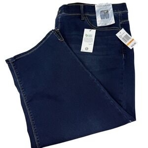 Women's Curve Appeal Capri London Blue Denim Jeans Pants Plus Size 24W NWT